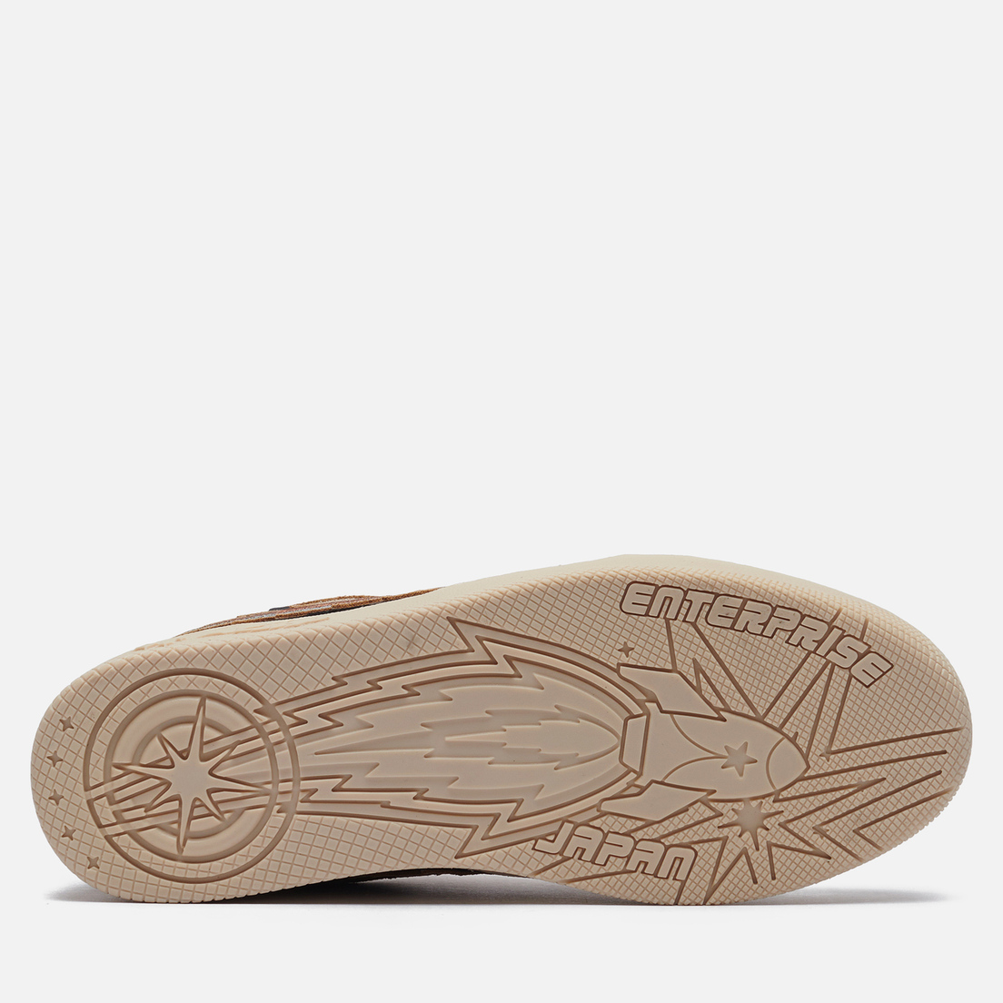 Enterprise Japan Женские кроссовки EJ Egg Rocket Low Suede/Printed Leather