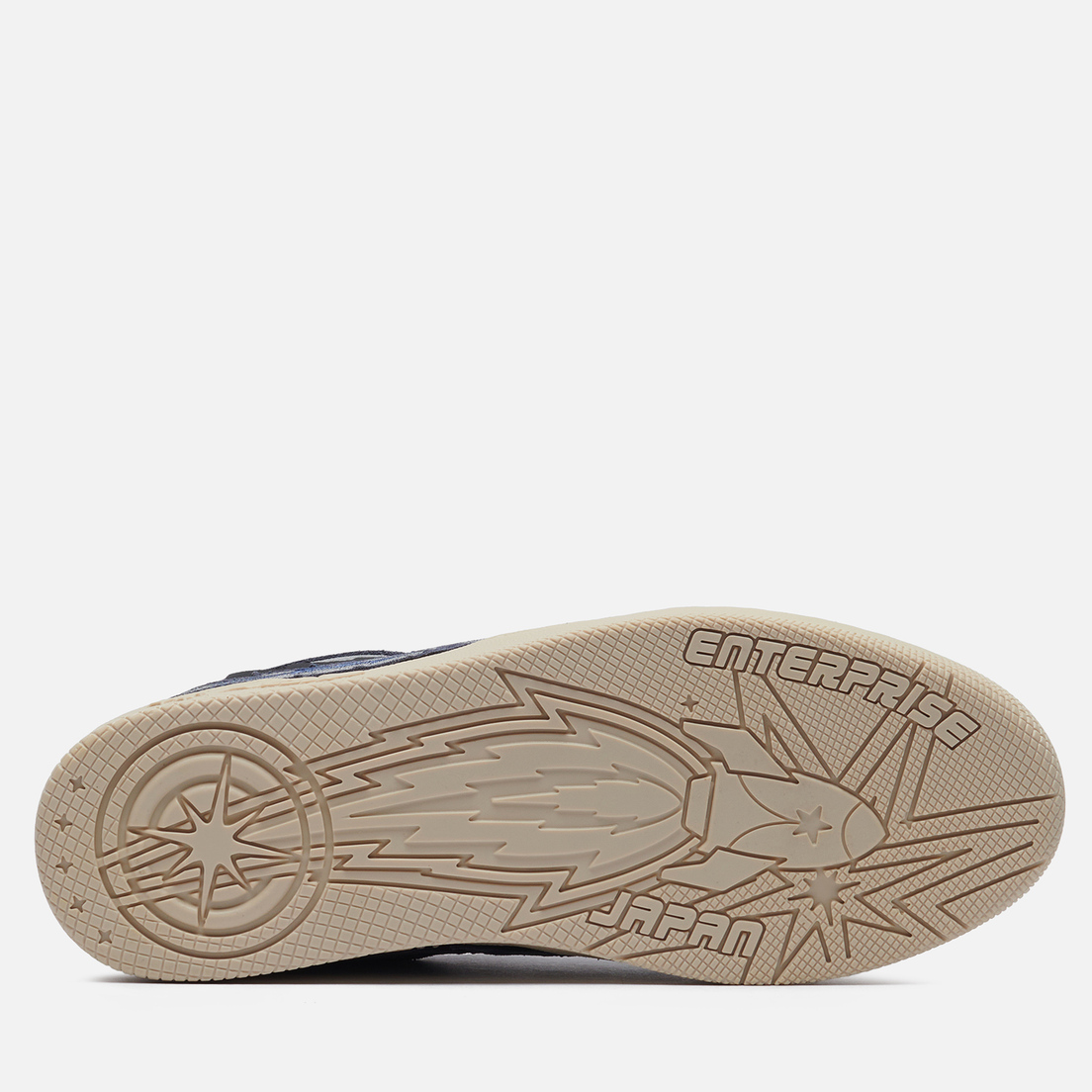 Enterprise Japan Женские кроссовки EJ Egg Rocket Low Suede/Printed Leather