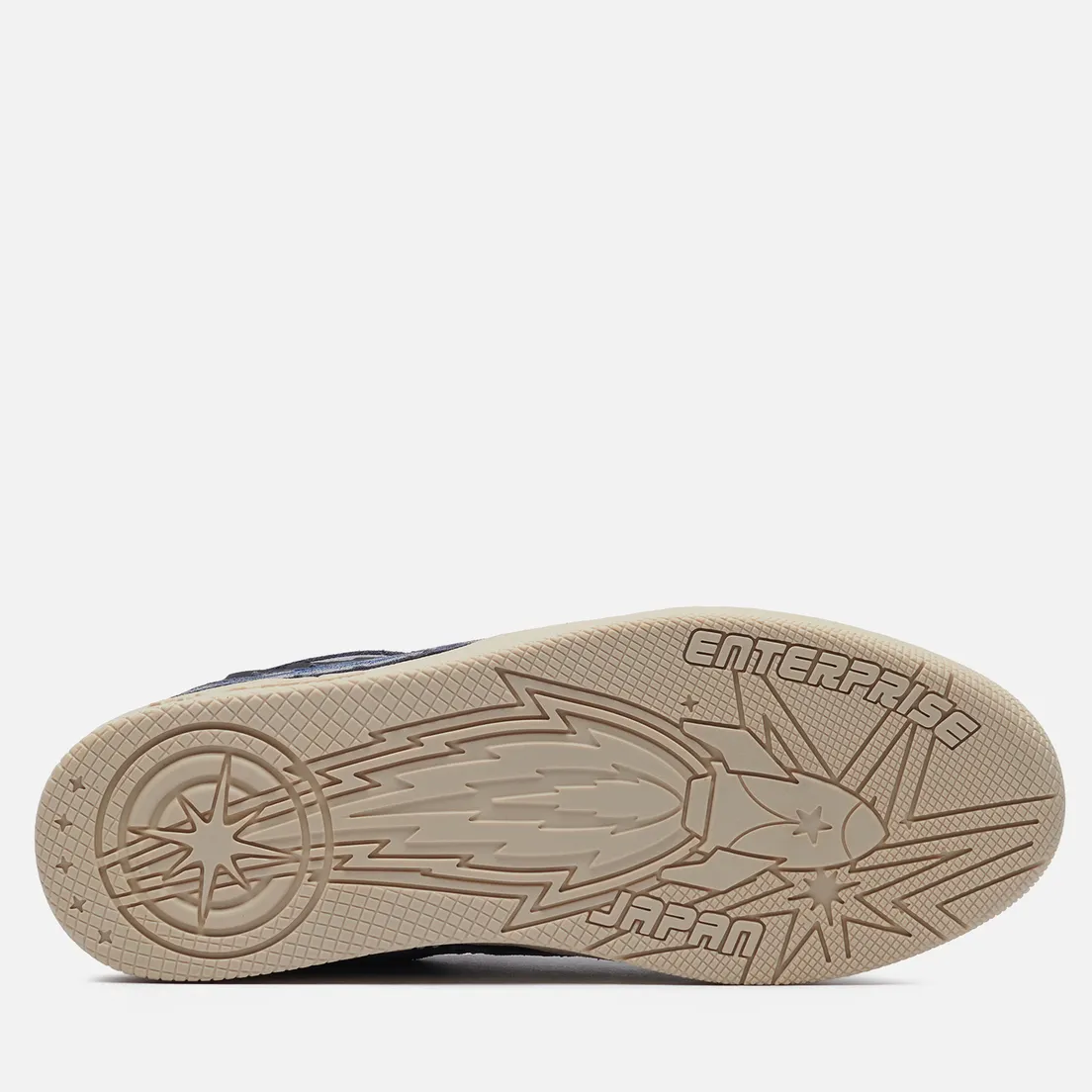 Enterprise Japan Женские кроссовки EJ Egg Rocket Low Suede/Printed Leather