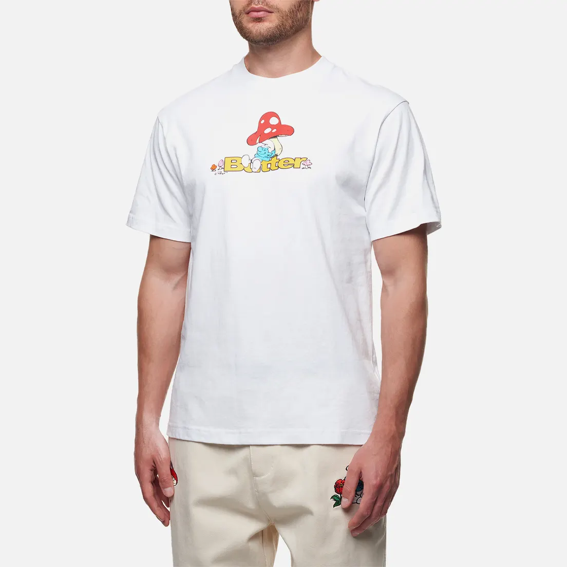Butter Goods Мужская футболка x The Smurfs Lazy Logo