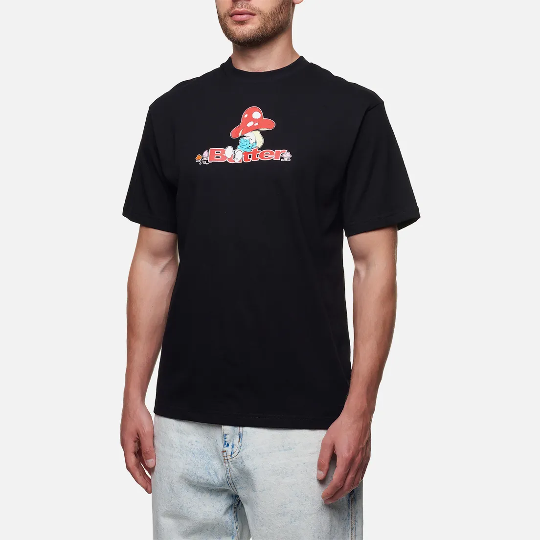 Butter Goods Мужская футболка x The Smurfs Lazy Logo