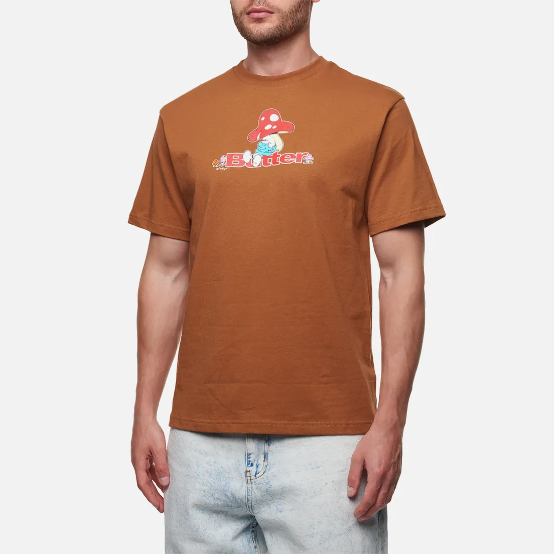 Butter Goods Мужская футболка x The Smurfs Lazy Logo