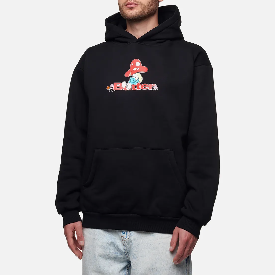 Butter Goods Мужская толстовка x The Smurfs Lazy Logo Hoodie