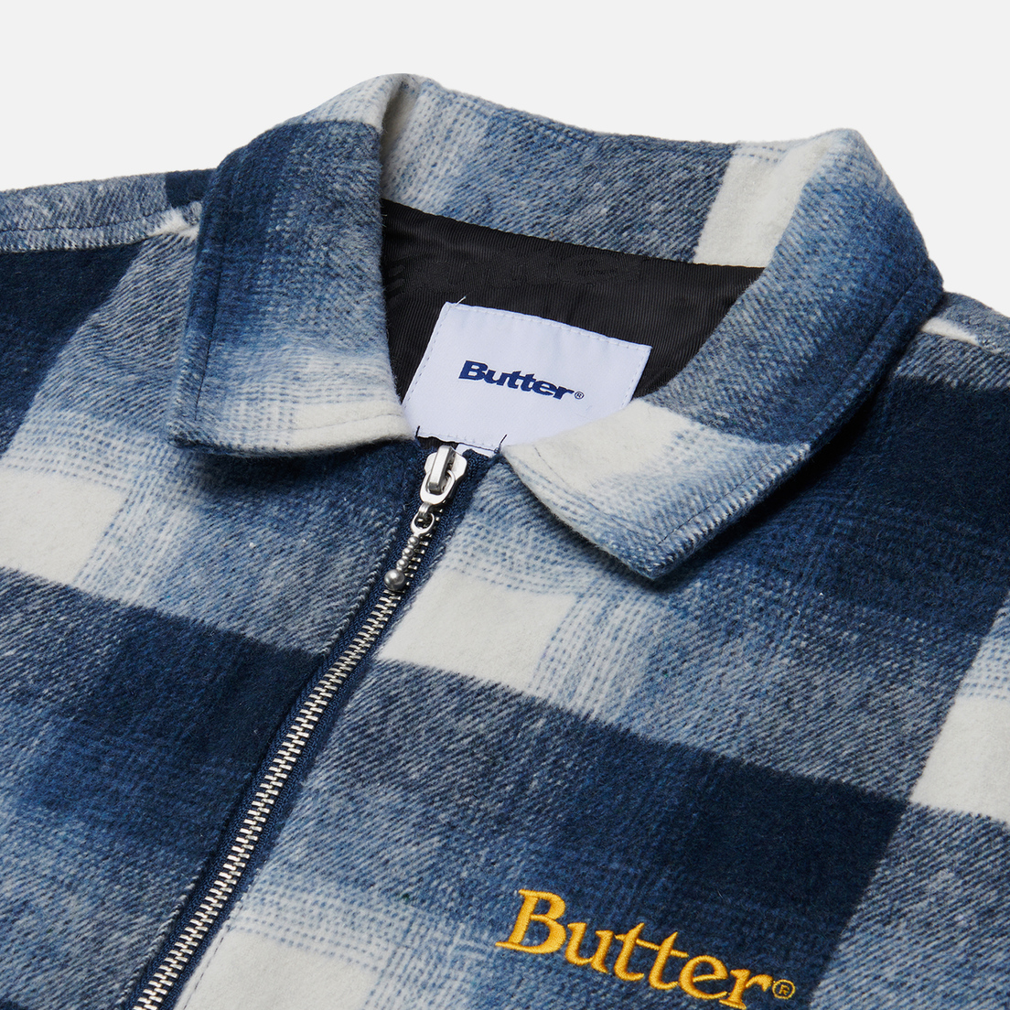 Butter Goods Мужская демисезонная куртка Plaid Zip Thru Overshirt