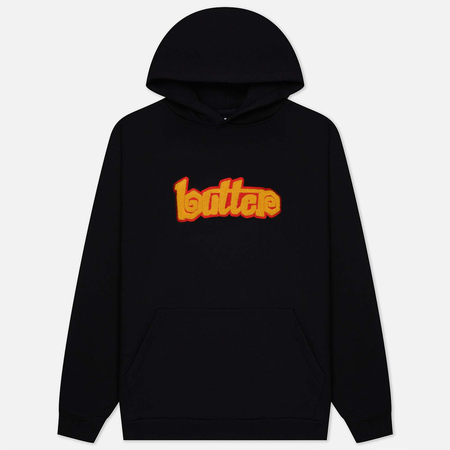  Мужская толстовка Butter Goods Swirl Hoodie, цвет чёрный, размер XL