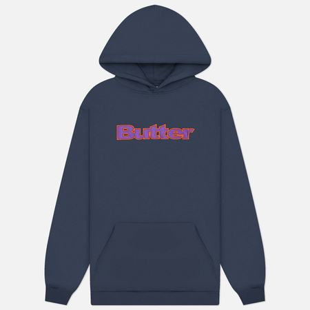 Мужская толстовка Butter Goods Felt Logo Applique Hoodie, цвет синий, размер M