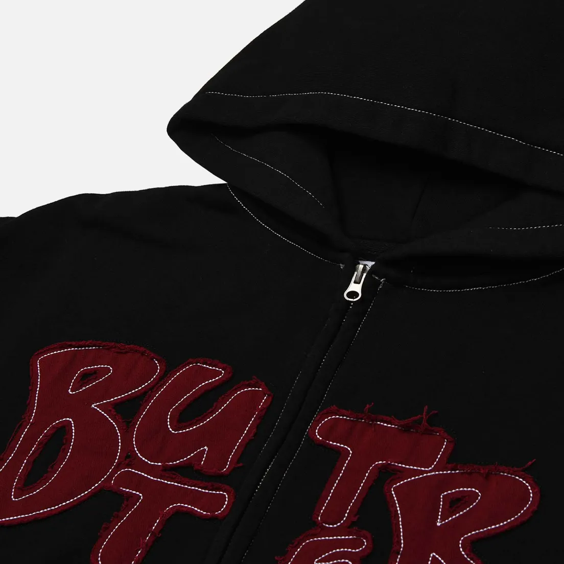 Butter Goods Мужская толстовка Fabric Applique Zip-Thru Hoodie