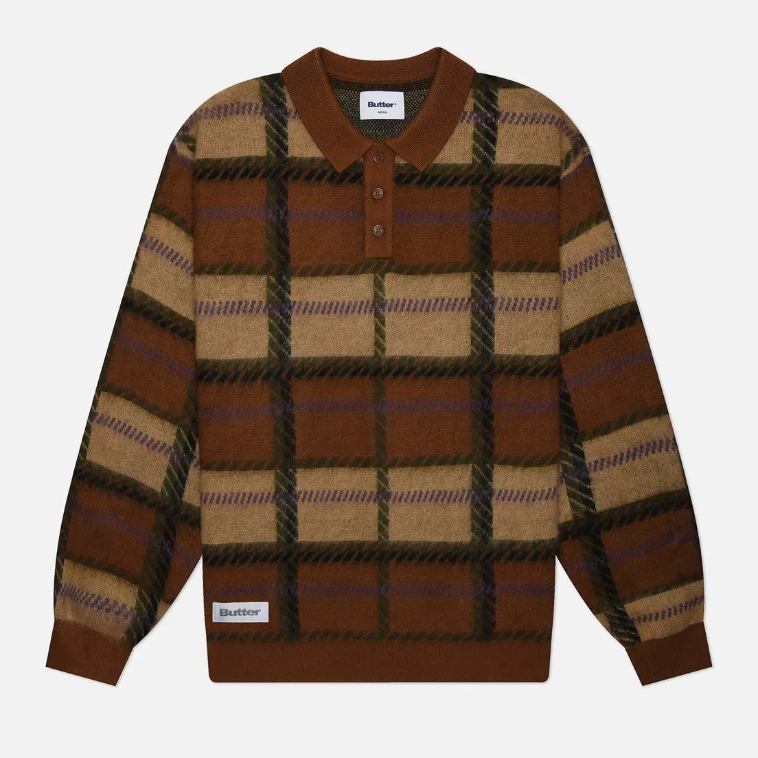 Butter Goods Мужской свитер Ivy Button Up Knit