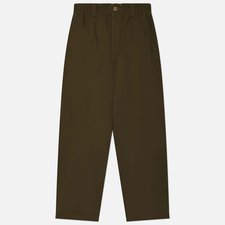 Мужские брюки Butter Goods Wide Leg Twill, цвет зелёный, размер XL - фото 1