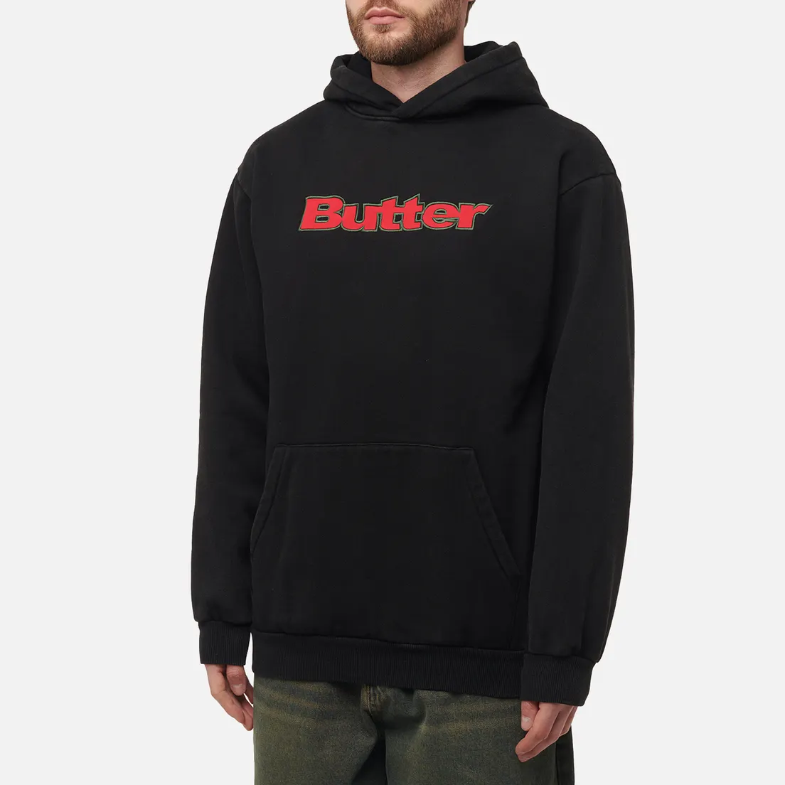 Butter Goods Мужская толстовка Nylon Logo Applique Pullover Hoodie