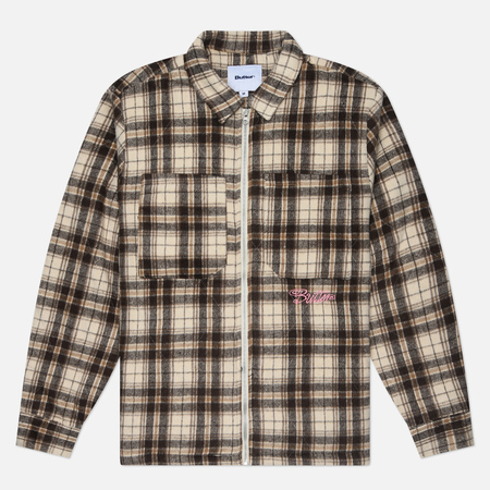 Флисовые куртки Мужская флисовая куртка Butter Goods Jive Flannel, цвет бежевый, размер M