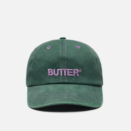 Кепка Butter Goods Rounded Logo 6 Panel Q125, цвет зелёный