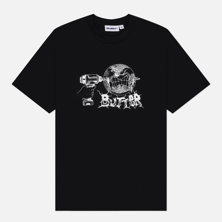 Мужская футболка Butter Goods Drill, цвет чёрный, размер XL