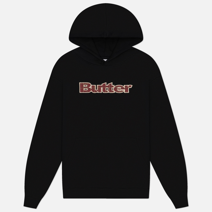 Мужская толстовка Butter Goods Plaid Logo Applique Pullover Hoodie