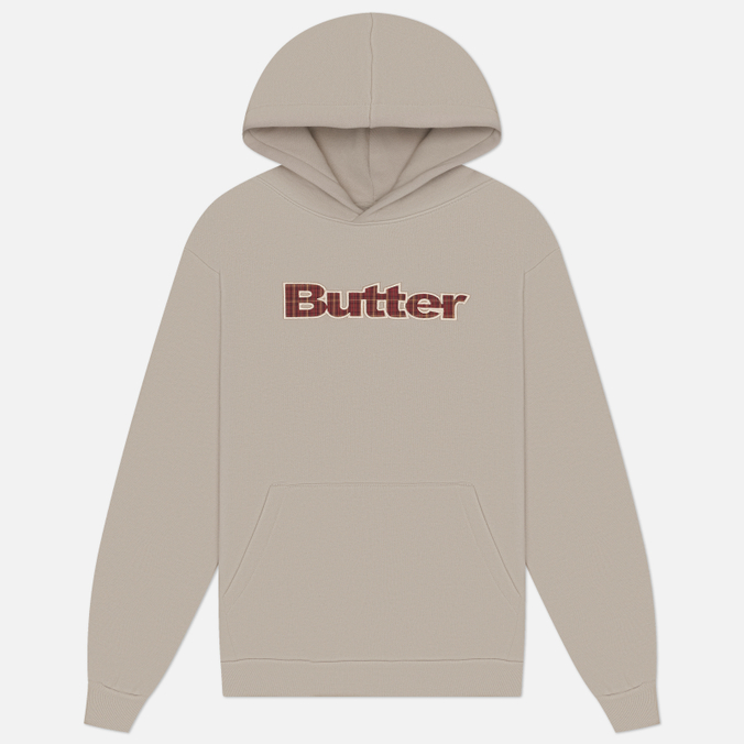 Мужская толстовка Butter Goods Plaid Logo Applique Pullover Hoodie