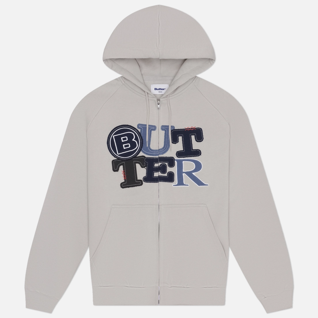 Butter Goods Мужская толстовка Patchwork Zip-Thru Hoodie