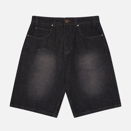 Мужские шорты Butter Goods Scorpion Stitch Denim, цвет чёрный, размер 38