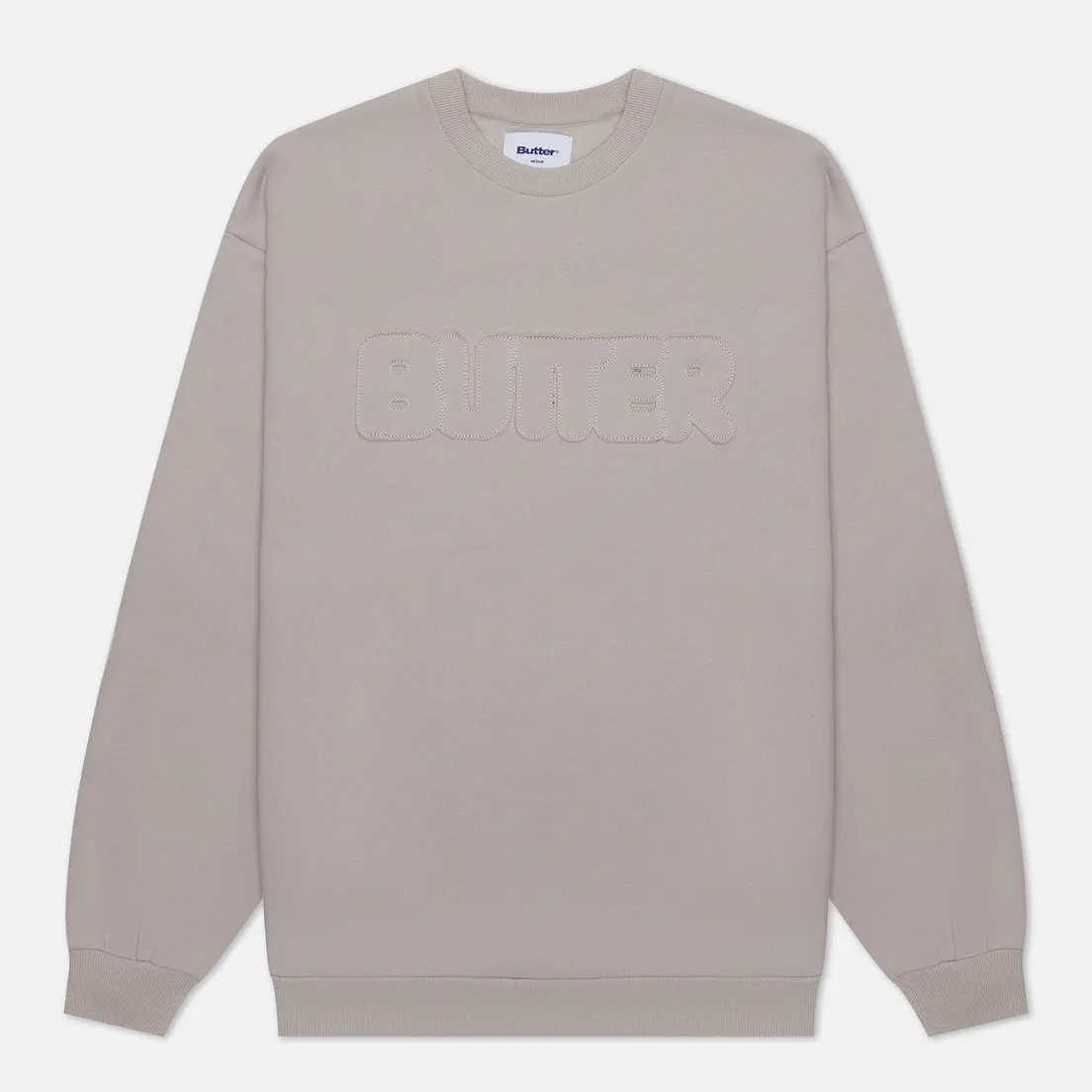 Butter Goods Мужская толстовка Fabric Applique Crew Neck