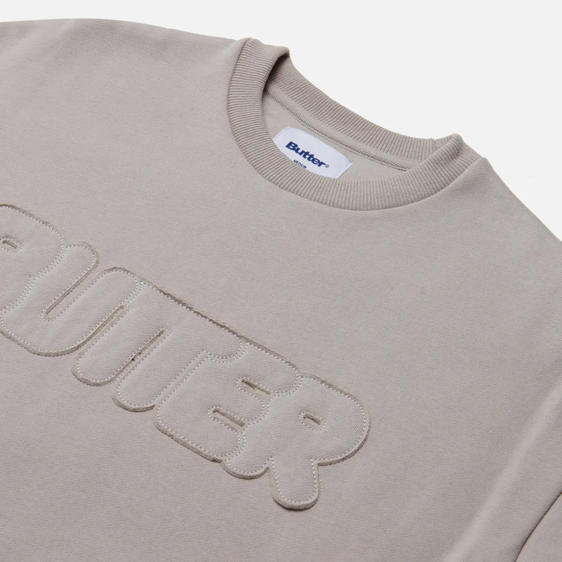 Butter Goods Мужская толстовка Fabric Applique Crew Neck