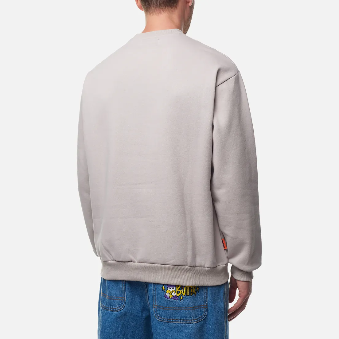 Butter Goods Мужская толстовка Fabric Applique Crew Neck