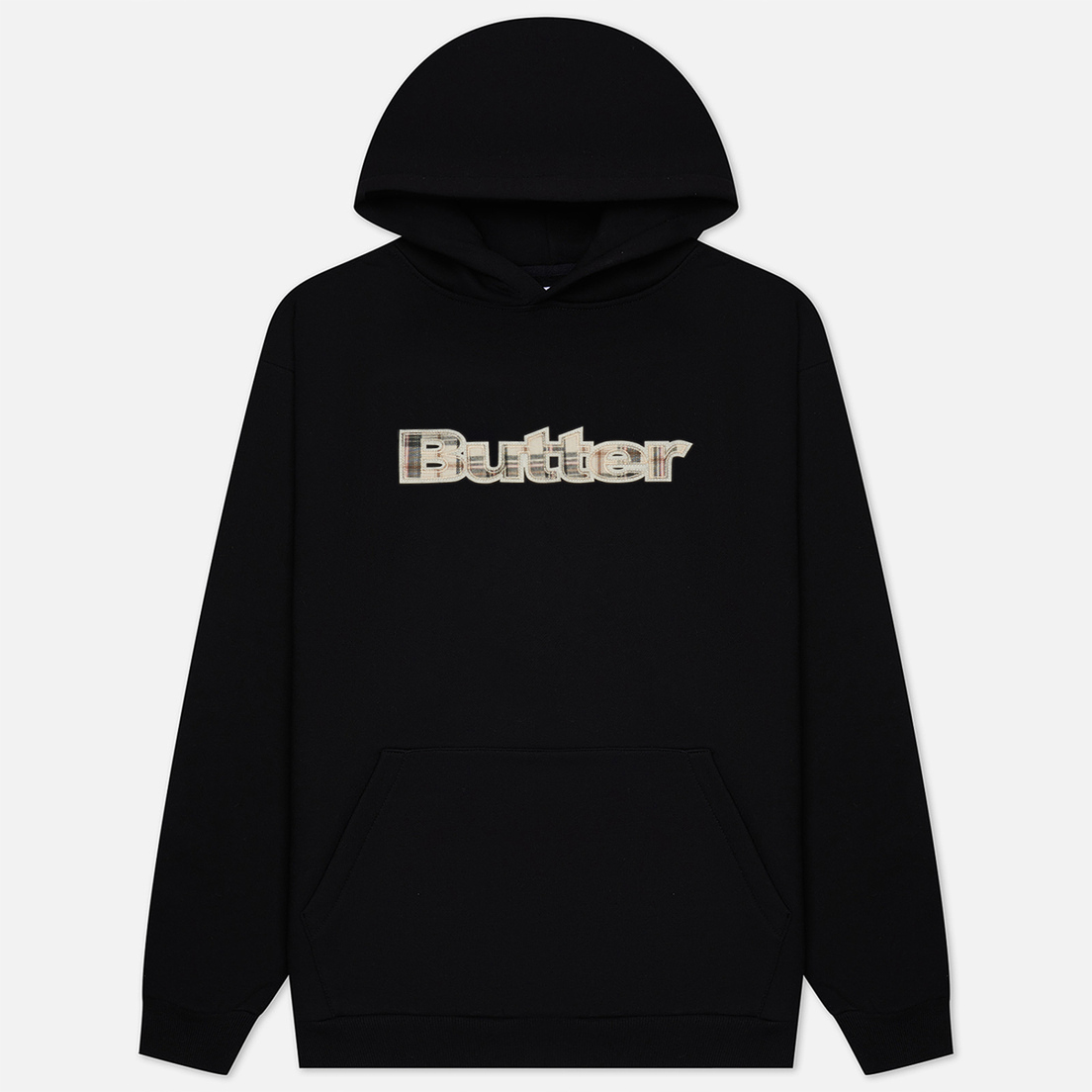 Butter Goods Мужская толстовка Plaid Applique Pullover Hoodie