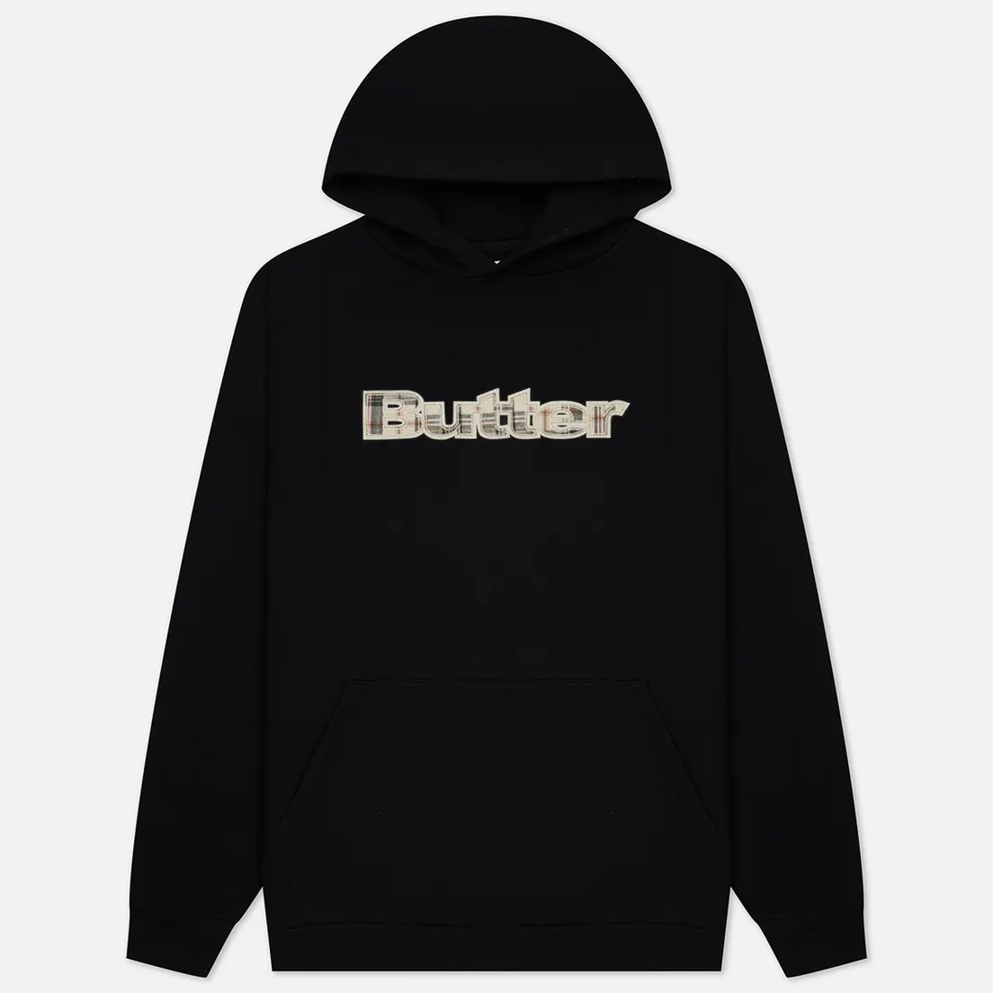 Butter Goods Мужская толстовка Plaid Applique Pullover Hoodie