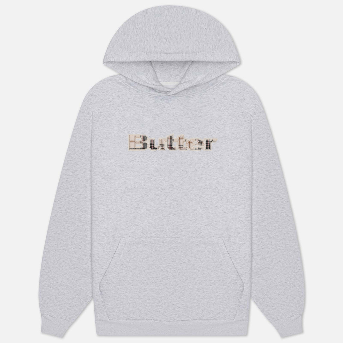 Butter Goods Мужская толстовка Plaid Applique Pullover Hoodie