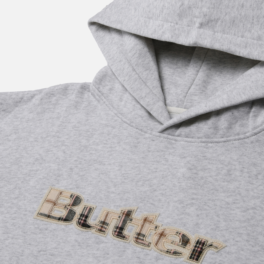 Butter Goods Мужская толстовка Plaid Applique Pullover Hoodie