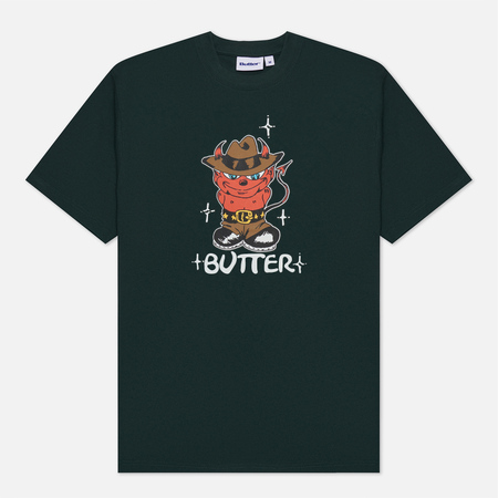 Мужская футболка Butter Goods Devil, цвет зелёный, размер S