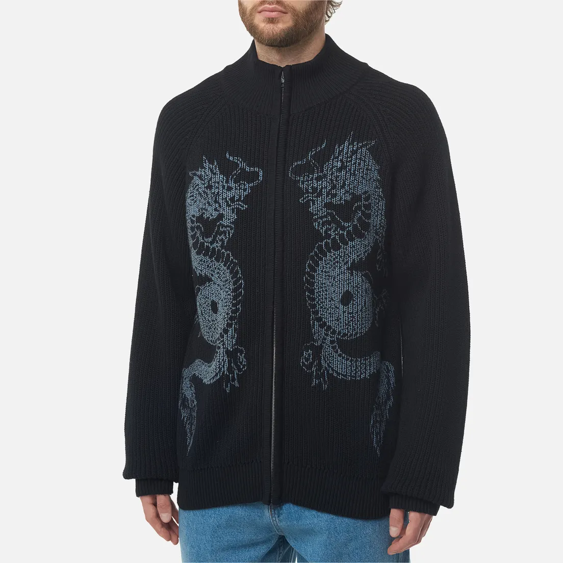 Butter Goods Мужской свитер Dragon Zip-Thru Knit