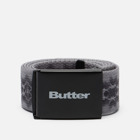 Ремень Butter Goods Logo Woven, цвет серый