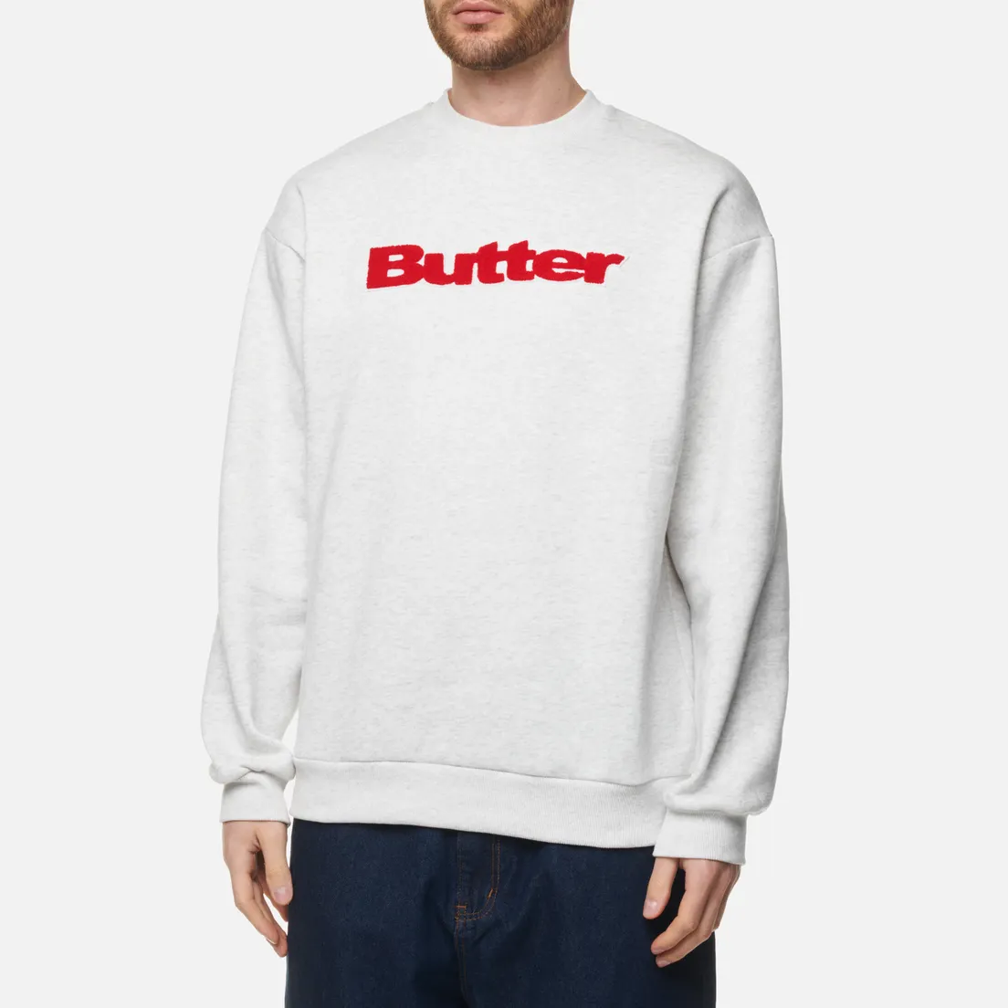Butter Goods Мужская толстовка Chenille Logo Crew Neck