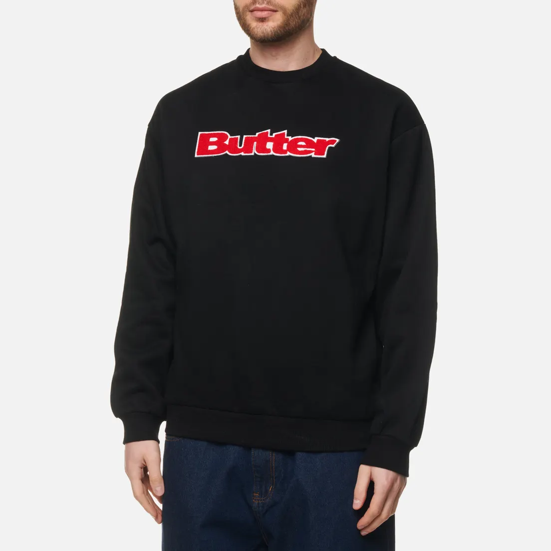 Butter Goods Мужская толстовка Chenille Logo Crew Neck