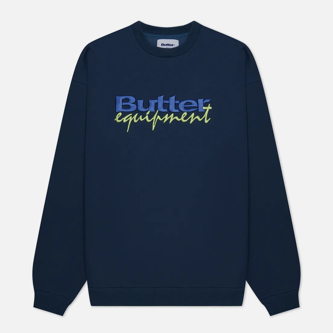 Butter Goods Мужская толстовка Equipment Embroidered Crew Neck