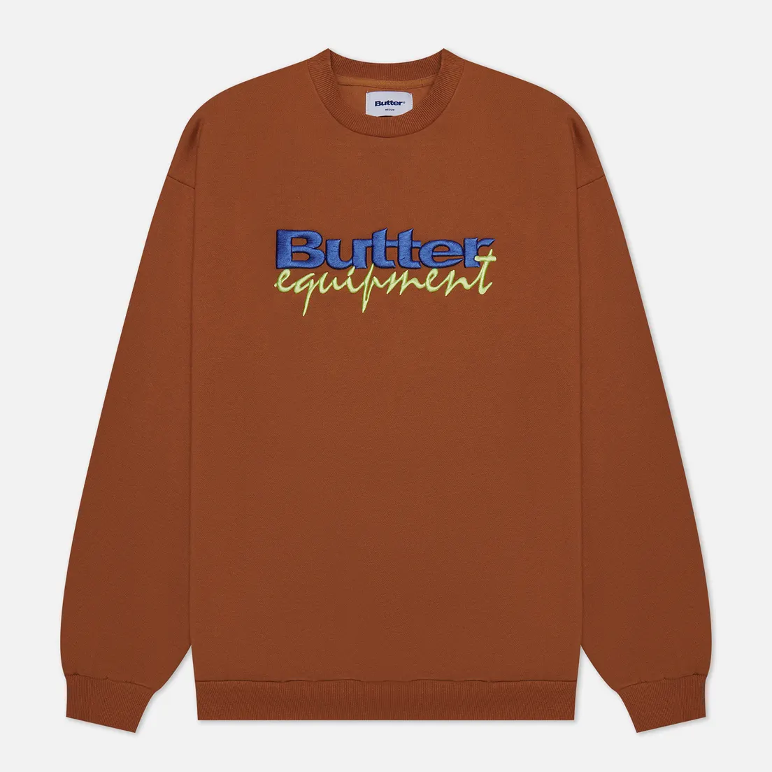 Butter Goods Мужская толстовка Equipment Embroidered Crew Neck