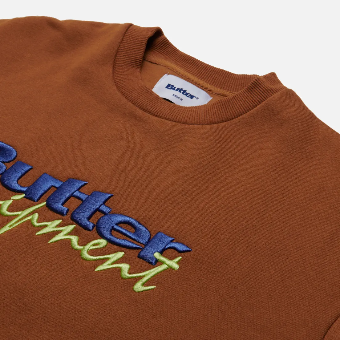 Butter Goods Мужская толстовка Equipment Embroidered Crew Neck