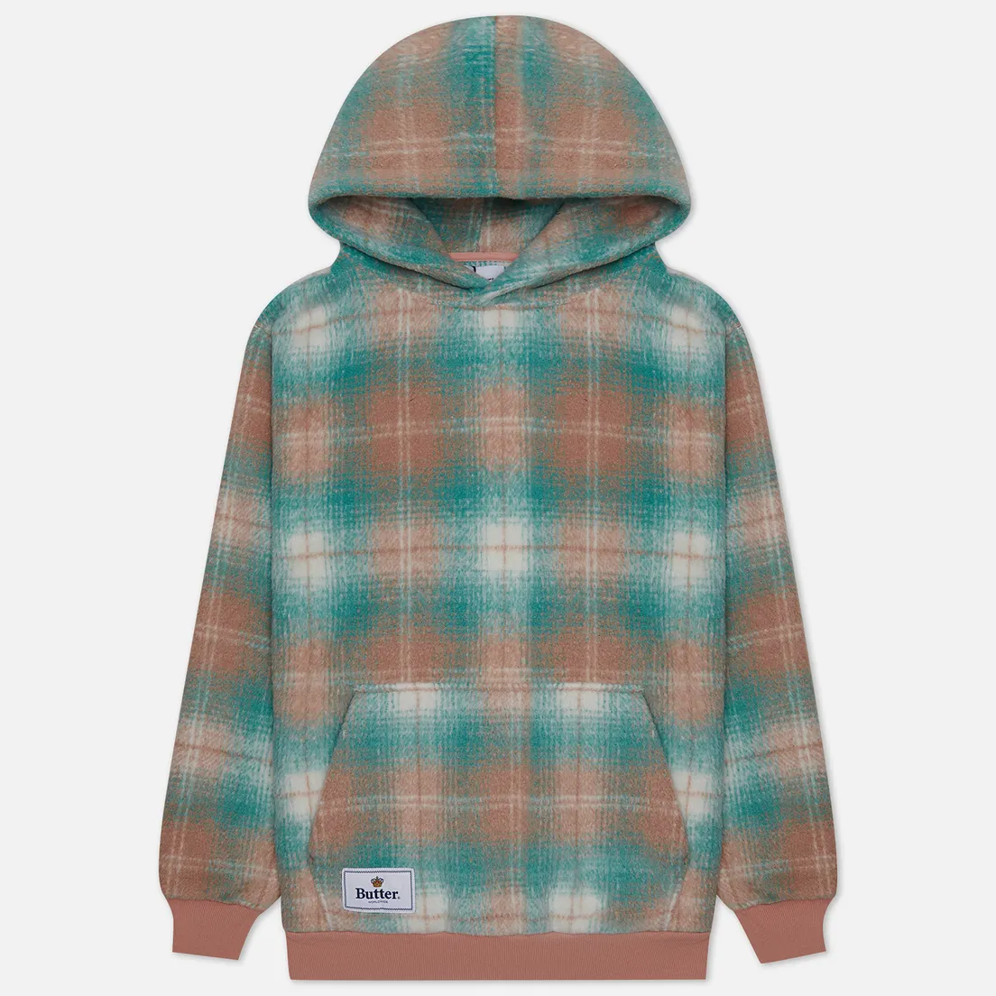 Butter Goods Мужская толстовка Heavyweight Plaid Hoodie
