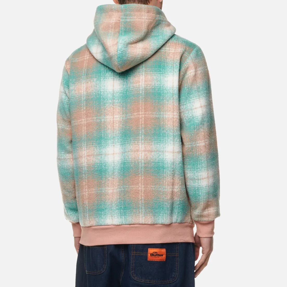 Butter Goods Мужская толстовка Heavyweight Plaid Hoodie