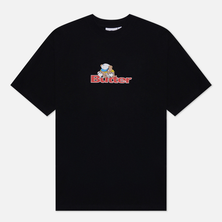 фото Мужская футболка butter goods teddy logo, цвет чёрный, размер s