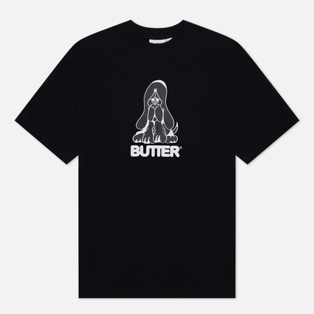 фото Мужская футболка butter goods hound, цвет чёрный, размер s