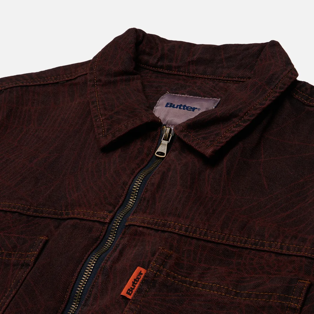 Butter Goods Мужская джинсовая куртка Overdyed Web Denim