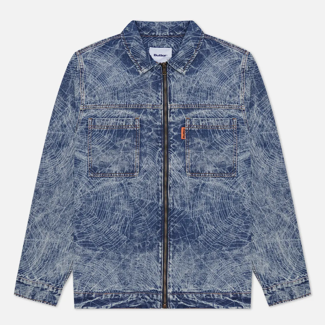 Butter Goods Мужская джинсовая куртка Overdyed Web Denim