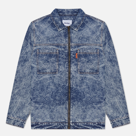 Мужская джинсовая куртка Butter Goods Overdyed Web Denim, цвет синий, размер XL