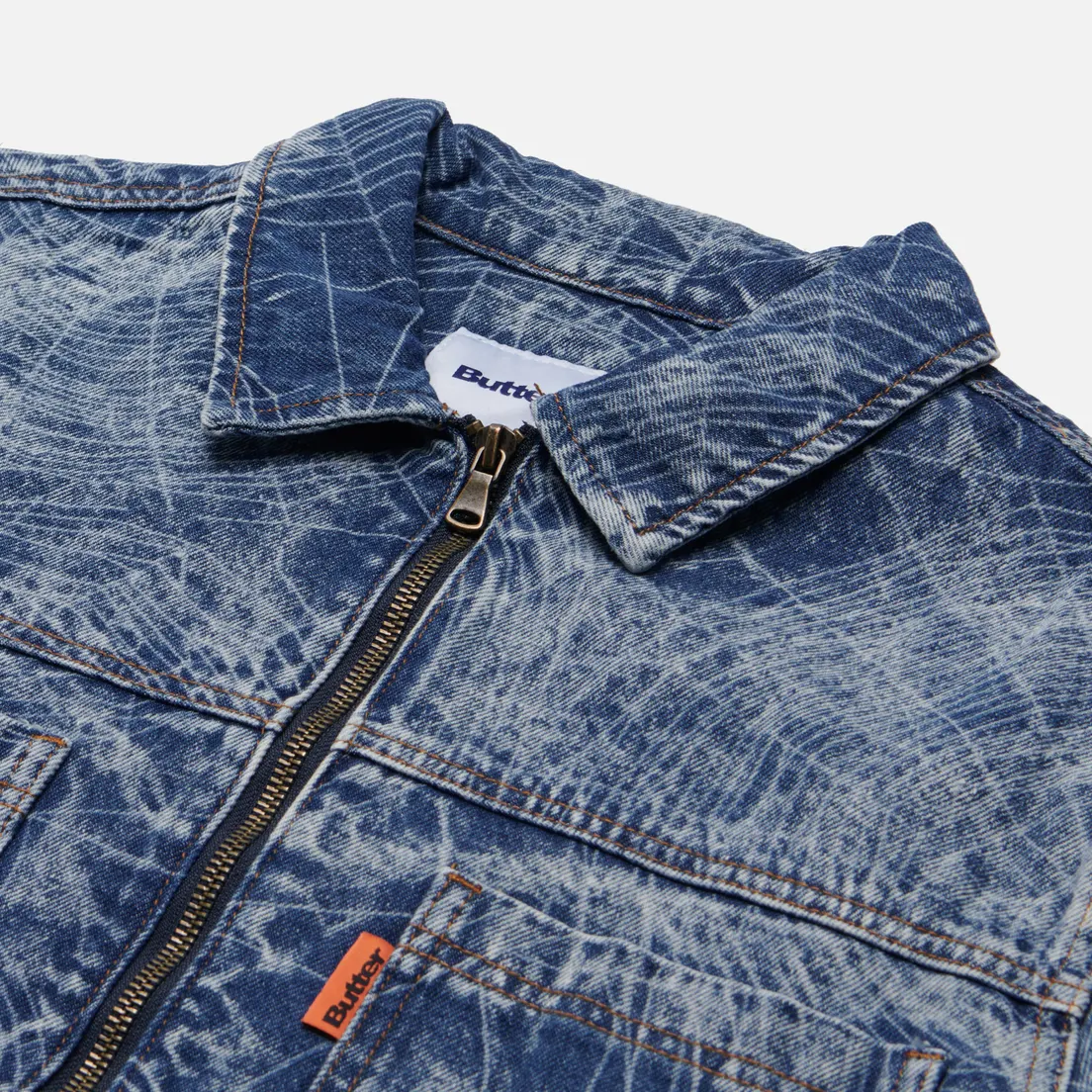 Butter Goods Мужская джинсовая куртка Overdyed Web Denim