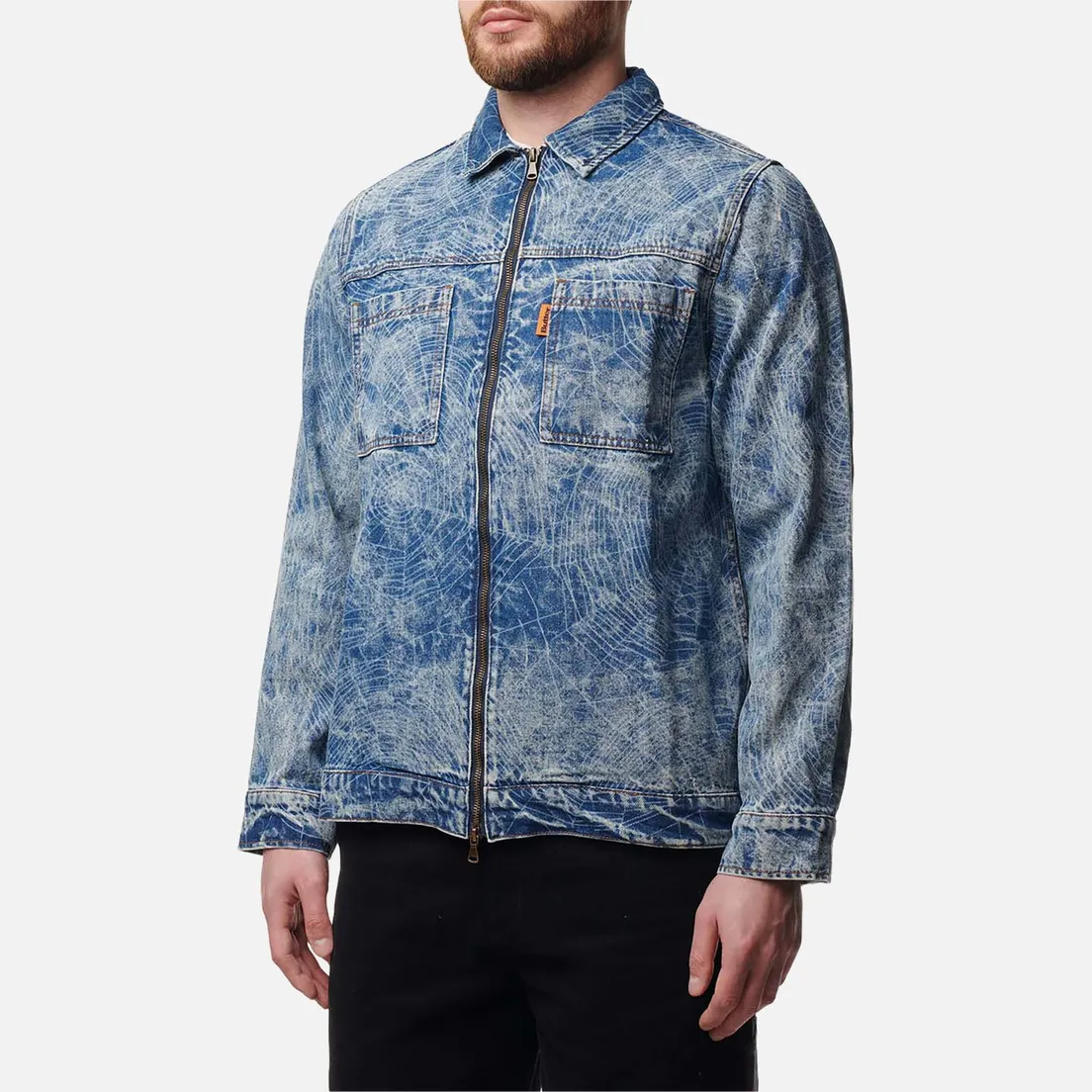 Butter Goods Мужская джинсовая куртка Overdyed Web Denim