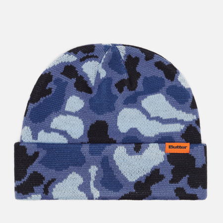 фото Шапка butter goods camo, цвет синий