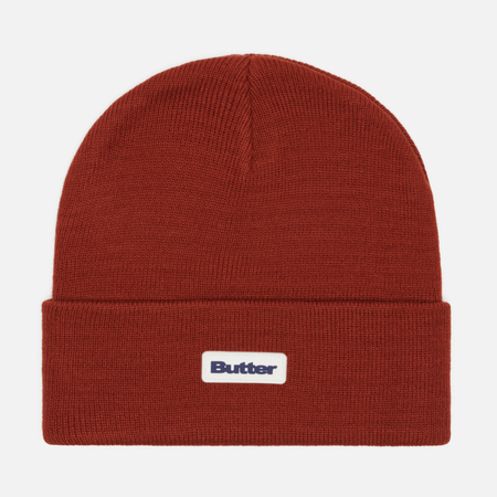 фото Шапка butter goods tall cuff, цвет бордовый