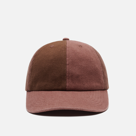 фото Кепка butter goods canvas patchwork 6 panel, цвет бордовый