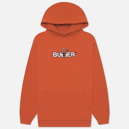 Мужская толстовка Butter Goods Lock Pullover Hoodie, цвет оранжевый, размер L