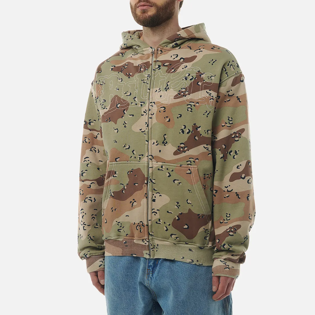 Butter Goods Мужская толстовка Breakdown Zip-Thru Hoodie